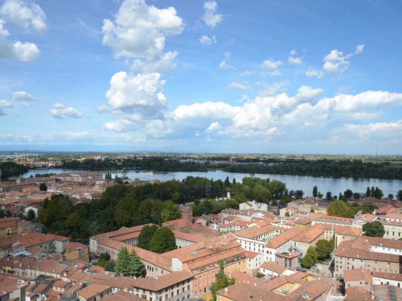 The citz of Mantua seen from the cupola of the Sant'Andrea basilica