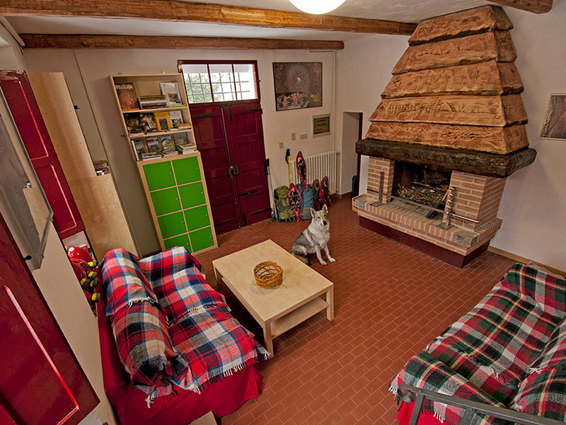 Carnè  mountain hut, interior