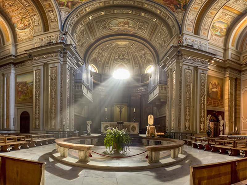 Concattedrale di Sant'Andrea: dettaglio interno della basilica