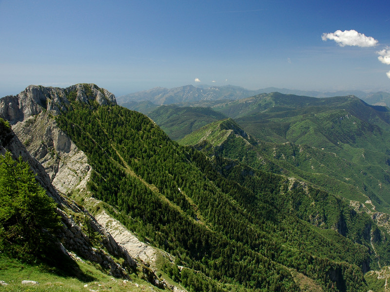 Panoramica sulle Alpi Liguri (archivio Lauro Laura)