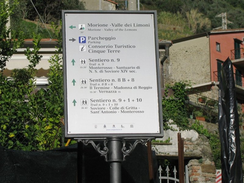 Percorso 509 (ex n. 9) Monterosso - Madonna di Soviore