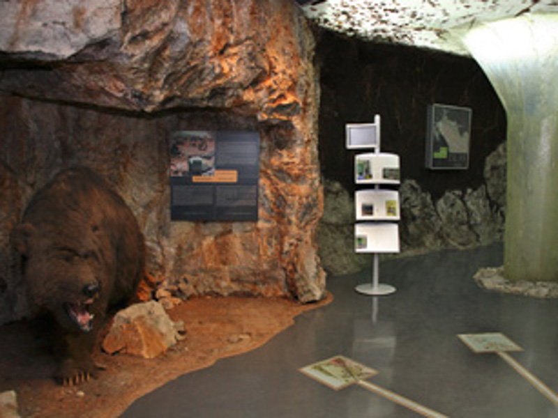 Il museo sul territorio carsico all'interno del centro visite Gradina