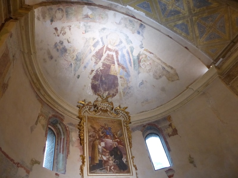 Affresco absidale nella chiesa di Santa Maria di Pulcherada a San Mauro Torinese