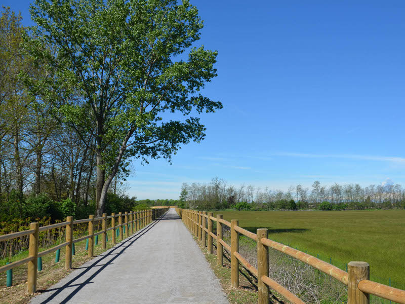 Cross-country cycle race path at Lainate