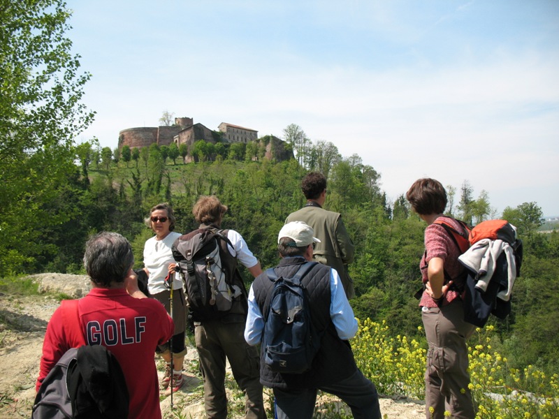 Escursionisti alla fortezza di Verrua Savoia