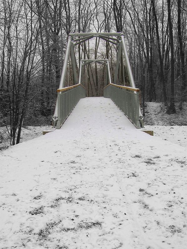 ponte ciclocampestre in inverno