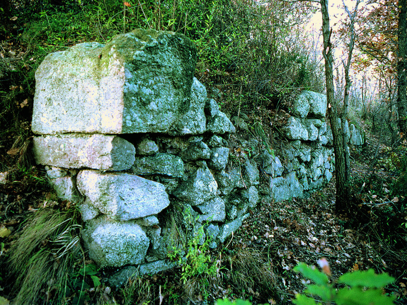 Ruins of the fortification on Mt. Cinto