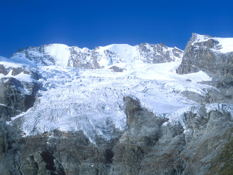 Glacier de la Tribolazione depuis la Valnontey