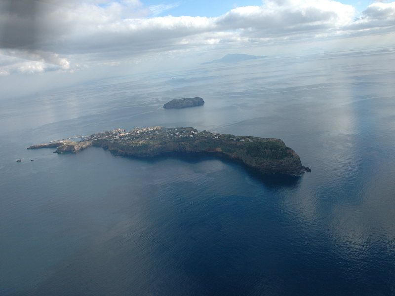 Foto aerea dell'Isola di Ventotene