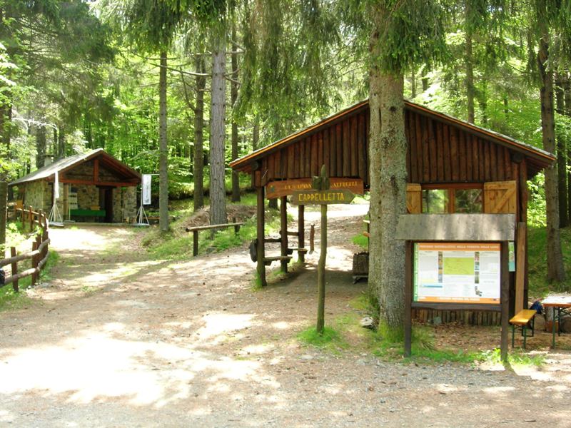 Einrichtungen Museum des Waldes: Werkzeugschuppen und Infopunkt