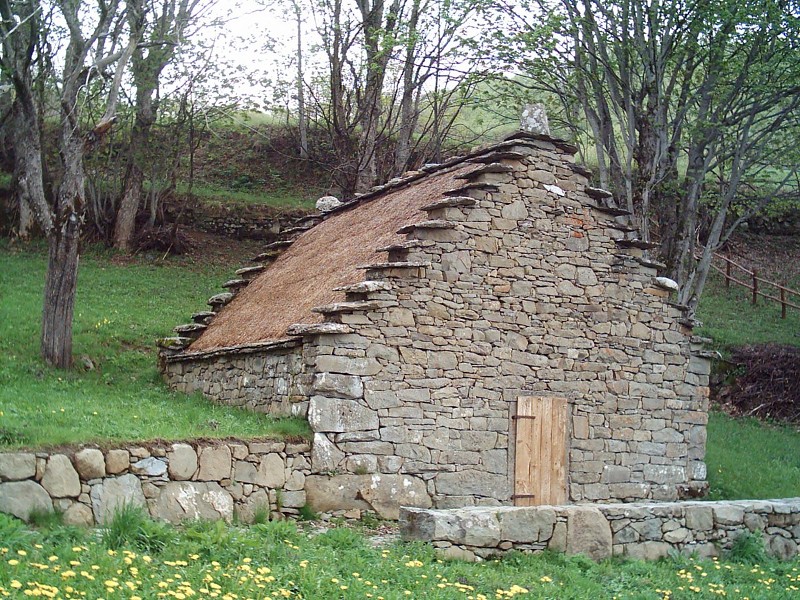 Pastureland and celtic huts