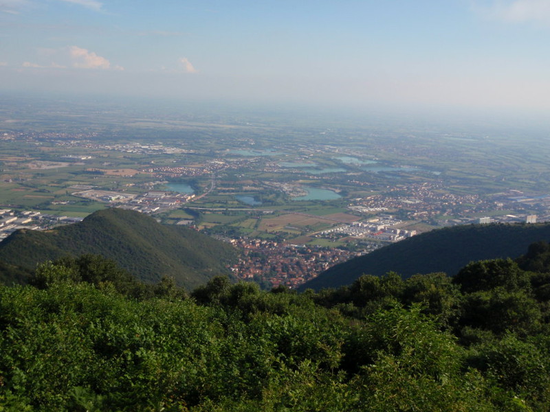 From Monte Maddalena, view of Parco delle Cave