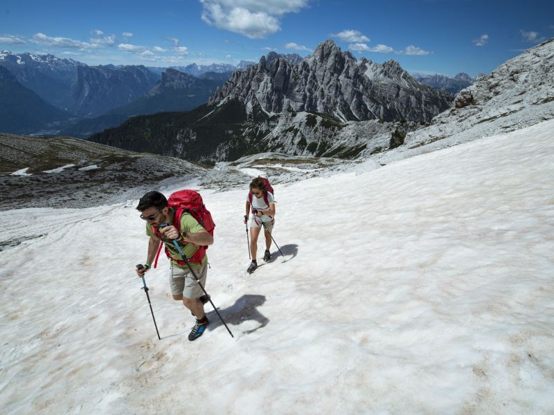 Alta Via Dolomiti Bellunesi, Van de Zita con neve