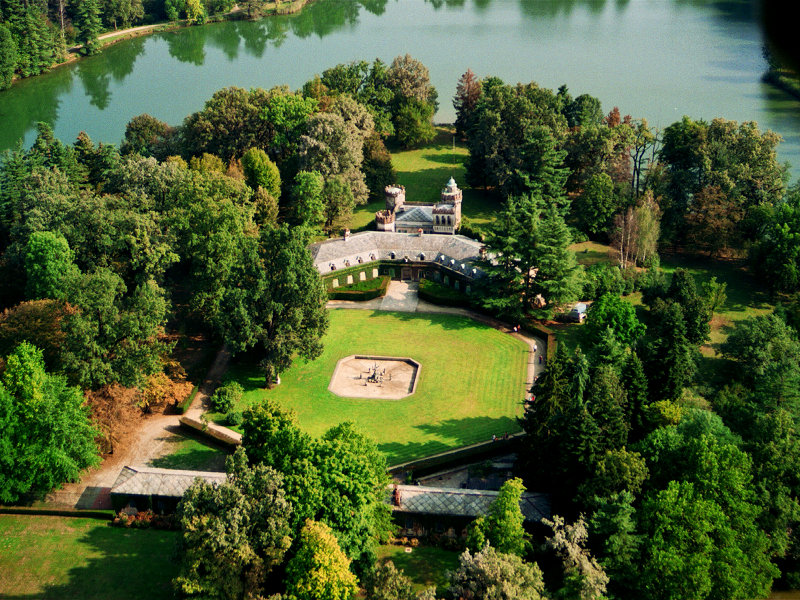 Vue aérienne de Villa Laghi