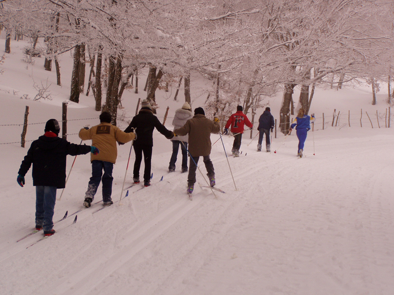 Ski school in Nebrodi Park
