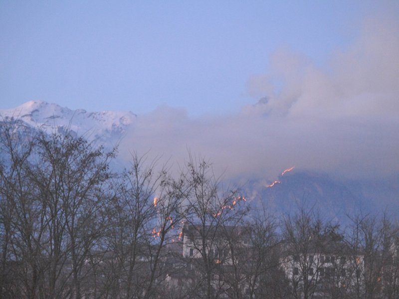 Brand im San Mauro Berg