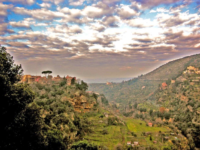 From Mt. Catillo, view of Villa Gregoriana